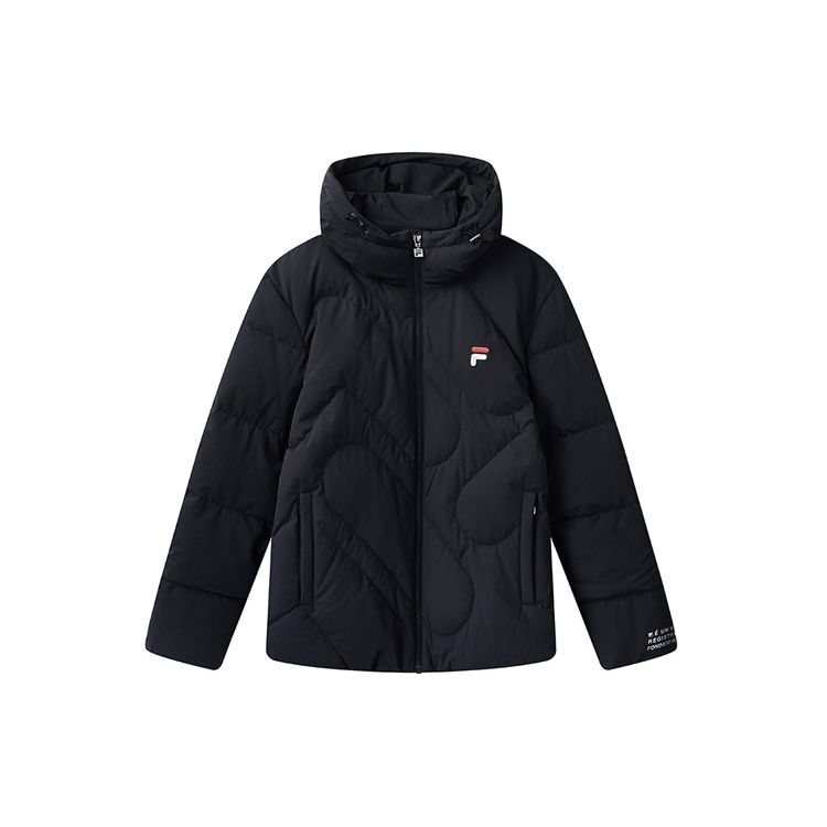 

FILA Solid Color Warm Hooded Down Jacket Men Outerwear Legendary-Blue F61M148925FNV XL