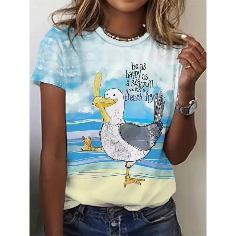 

Женская футболка с 3D-принтами с цветами, футболки с коротким рукавом, топы, футболки с 3D-принтами и круглым вырезом, летняя повседневная женская одежда 3XL