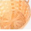 New Handmade Storage Basket Kitchen Accessories Durable Rattan Fruit Basket Multifunction Long Handle Bamboo Flower Basket