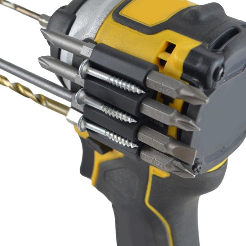 Plastic Bit Gripper Quick Change Tool Cover Tool Cover Driver Bit Black Bit Holders Mount Attachment Power Drill