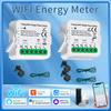 Tuya Smart WiFi Energy Meter 1/2CH Current Transformer Clamp Power Monitor 80A Power Statistics Electricity Consumption 100-240V