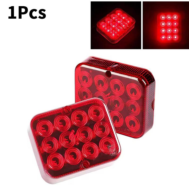 1Pc 12V 24V 12 Led Waterproof Rear Tail Fog Light Driving Lamps Safety Warning Brake Stop Truck Trailer Boat Caravan Lorry