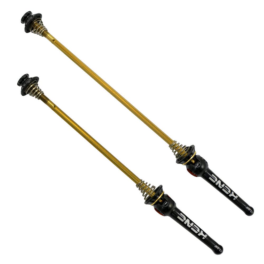 

KCNC Grooving QR Road Titanium Axle Hub SK2176 Skewer, Black, KQR05-001BK,