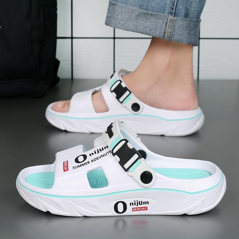 Summer New Men's Slippers Indoor Outdoor Sandals Beach Comfortable Soft Slides Clogs Casual Garden Shoes Men Women Home Slippers