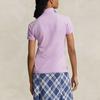 Polo Ralph Lauren Solid Slim Fit Cotton Pique Polo Shirt Women tops Pink WMPOKNINCU20749-500
