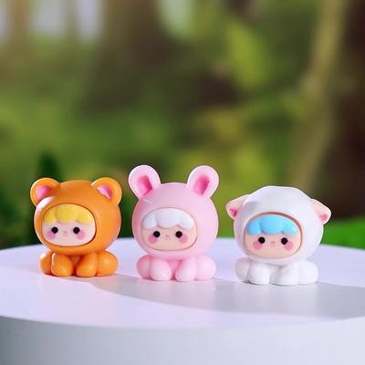 Mini roztomilá zvířátka figurka zvířecí model mech mikro krajina domácí dekorace miniaturní víla zahrada dekorace příslušenstvímini roztomilé A