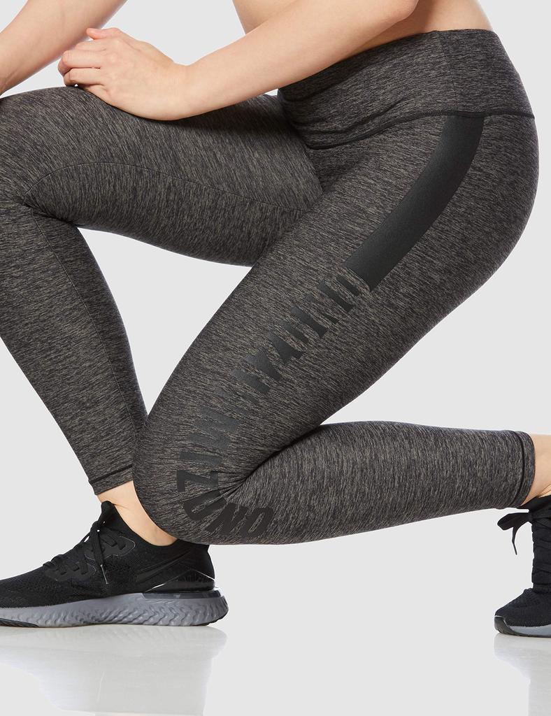 Mizuno Graphic Charcoal Size XL Women's Tights, Heather, (Japan XL)