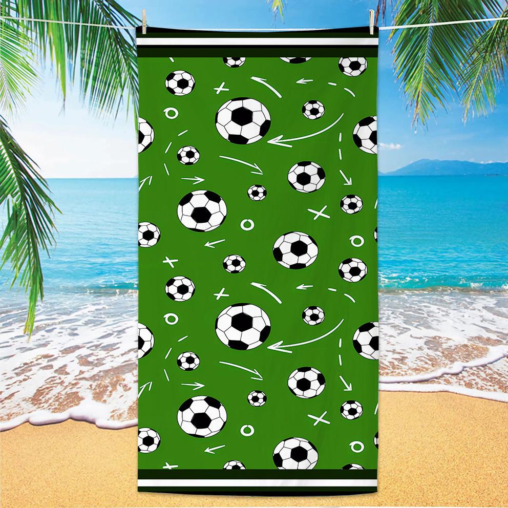 Neues Fußball-Strandtuch Weltmeisterschafts-Thema Mikrofaser-Strandtuch für Erwachsene Großes Strandtuch