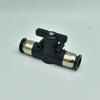 BUC Black 4mm 6mm 8mm 10mm 12mm Pneumatic Push-In Quick Joint Fittings Manual Ball Valve Hand Turn Switch Connector