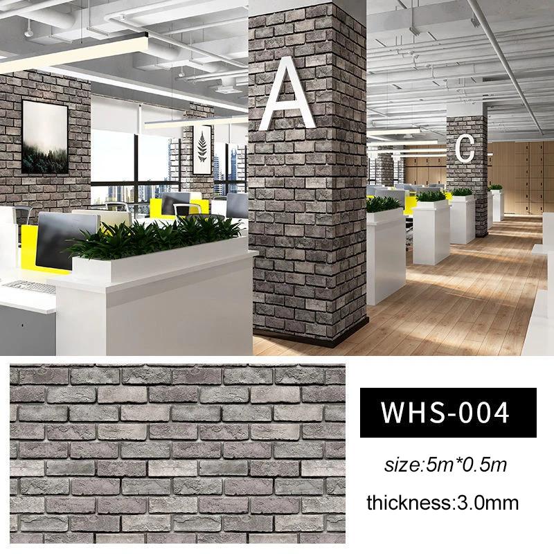 

Настенные наклейки Кирпич 3D Обои Самоклеящиеся Обои для фартука стены ресторана Водонепроницаемые Влагостойкие Обои для фона papier peint 50cmX5m