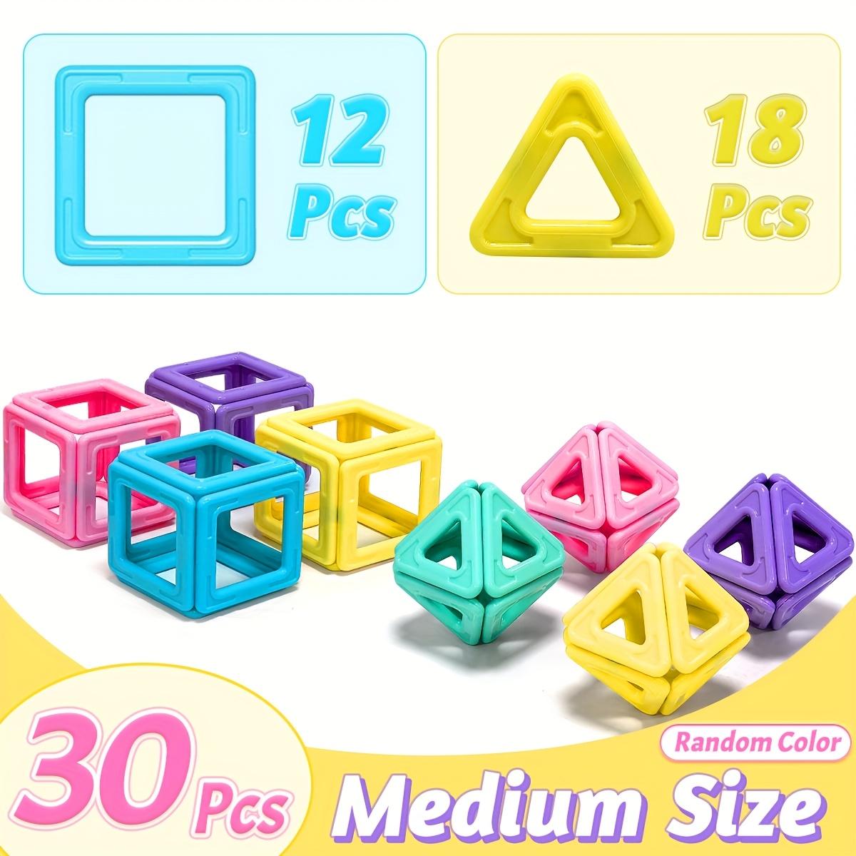 

Macaron Magnetic Tiles Toy Small Size, Magnetic Building Blocks Children s Educational Puzzle Game, Birthday Holiday Gift