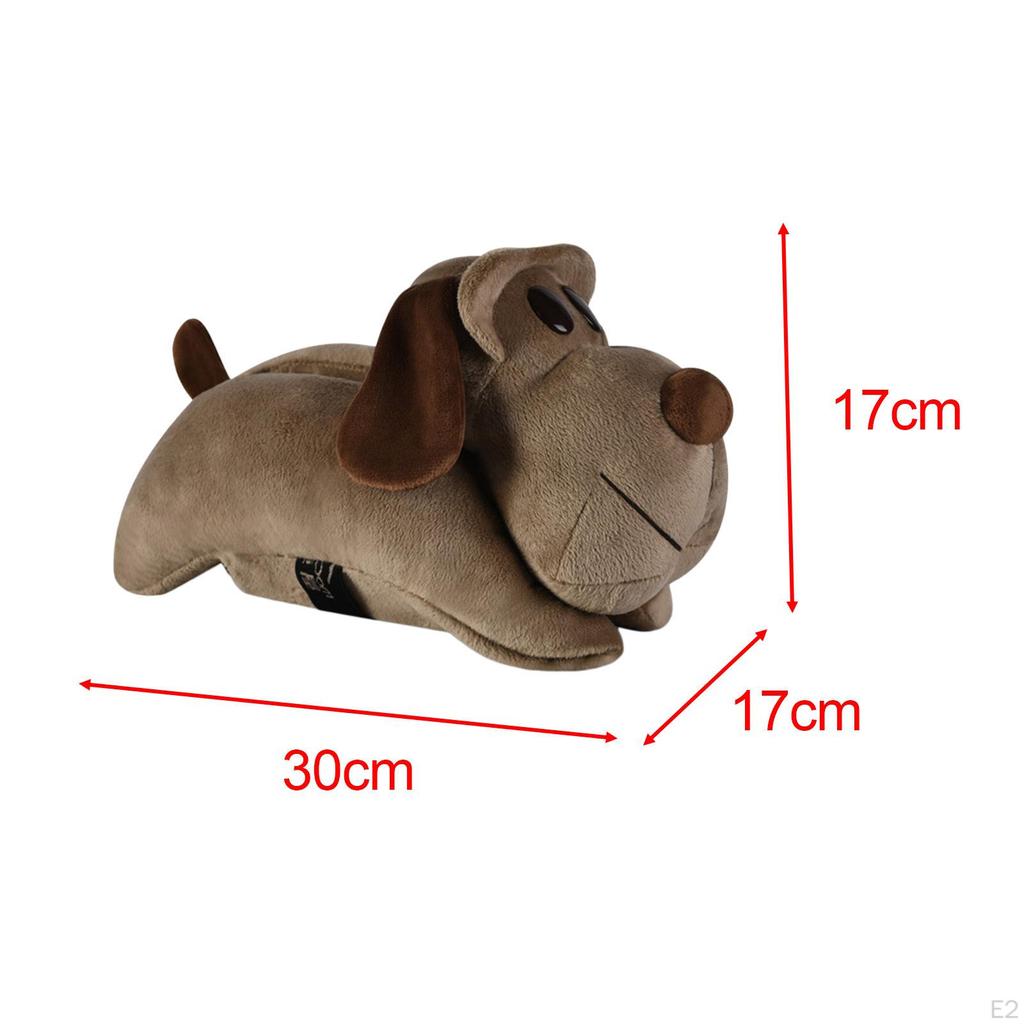 Desk Tissue Holder Box Dog Sculpture Toilet Paper for Car Office