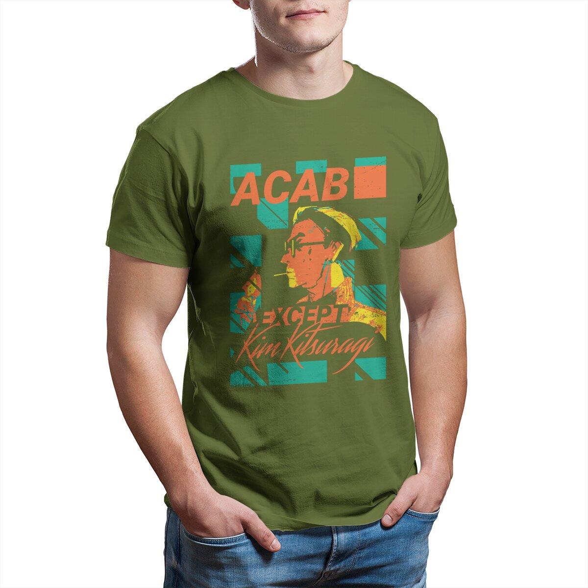 

Відеоігри 80-х ACAB Крім Кім Кіцурагі Disco Elysium аніме Футболки для чоловіків Бавовняні Топи Смішна Ідея для Подарунка Футболки 4XL