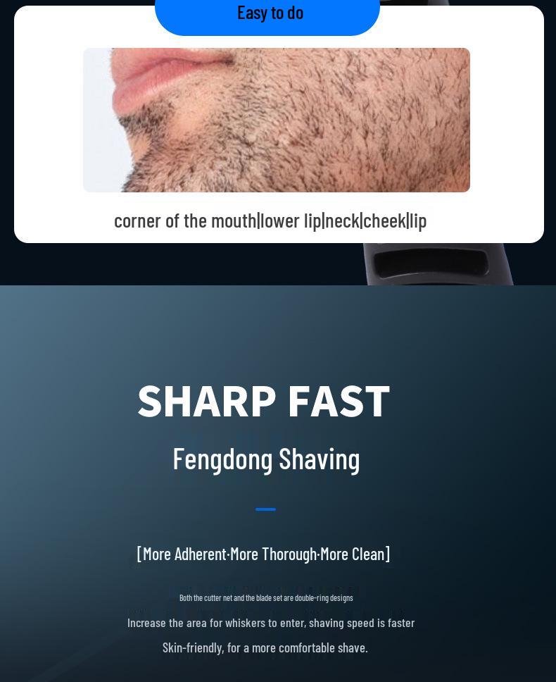 Stainless Steel Triple Blade Manual Shaving Razor for Men - 21 Blades