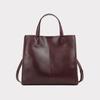 Genuine Leather Large Tote Handbags For Women  Trend Designer Vertical Work Ladies Shoulder Crossbody Bags