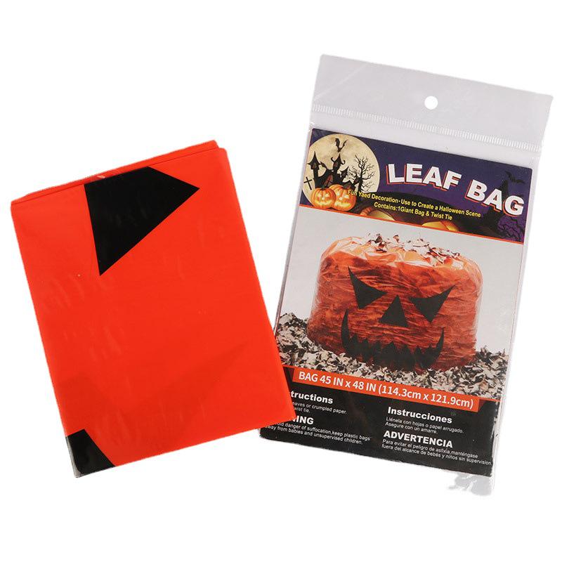 In-Stock Halloween Pumpkin Leaves Bag - Outdoor Party Atmosphere Gift, Customizable Logo