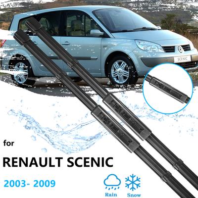 For Renault Grand Scenic 2 MK2 II 2003 2004 2005 2006 2007 2008 2009 Front Rear Set Wiper Blades Window Windshield High