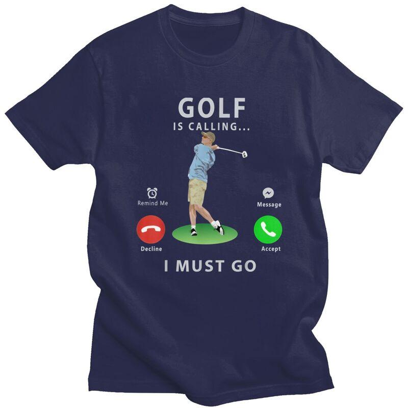 Golf Is Calling T Shirt for Unisex Pure Cotton Tshirt Fashion Valentines Day Gift Tee Short Sleeve Tshirt Loose Fit