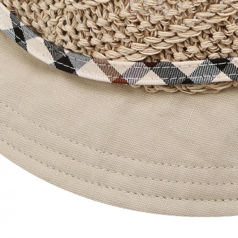 Daks Rafia Cotton Blend Check Strap Bucket Hat Dbhe5e226w2