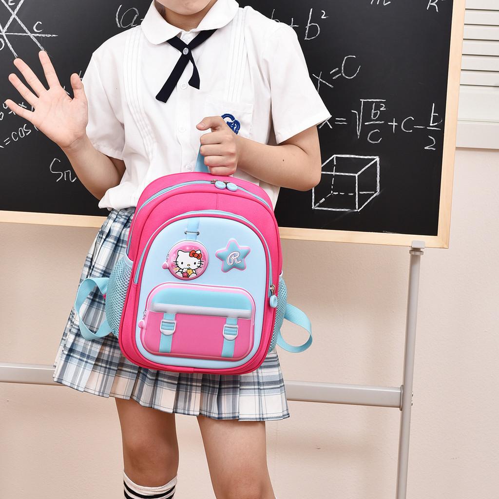 Children Batman Elsa Lightweight Backpack With Fun Pattern For Use Kindergarten