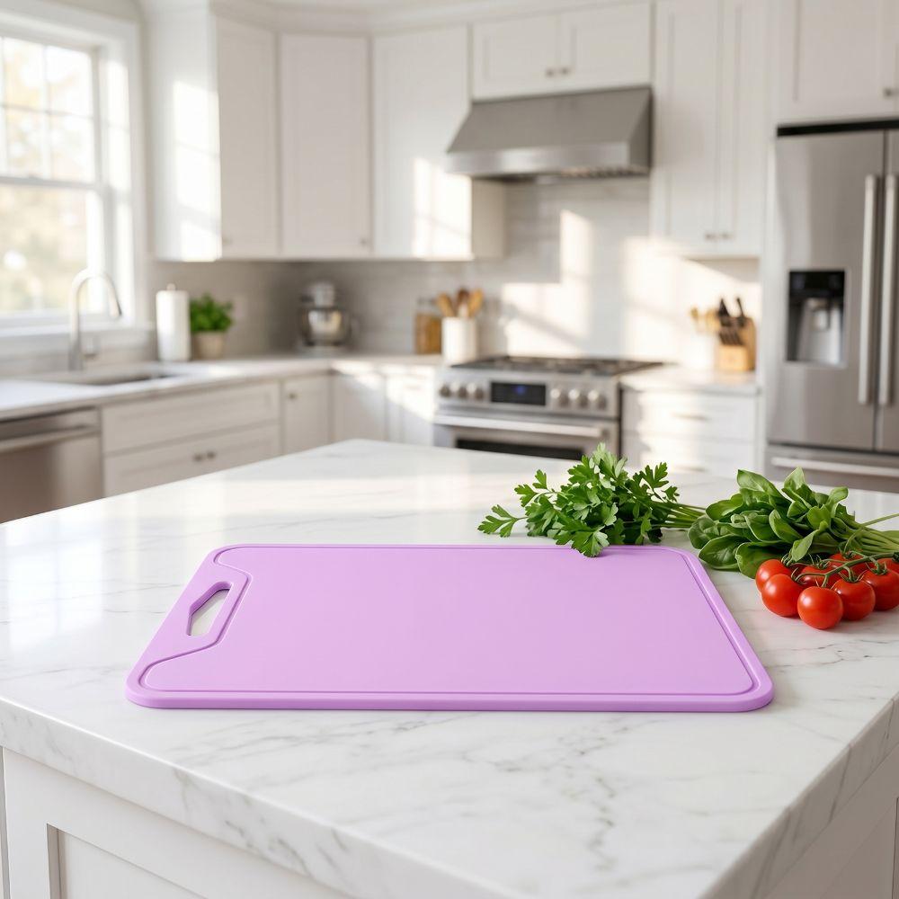 Prevent Slip Silicone Cutting Board Portable Chopping Board Cutting Mat  Camping/Picnic