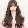 The Same Wig Women'S Long Curly Hair Chemical Fiber Headgear Qi Bangs Big Wave Long Hair