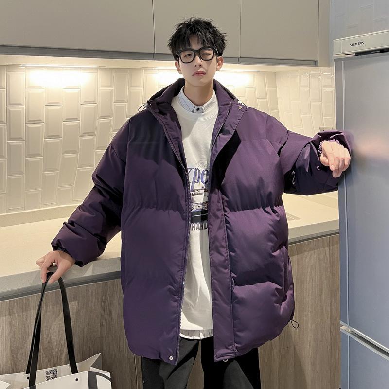 Cotton Clothes Men's Season New Thickened Loose Versatile Hooded Bread Clothes Cotton Clothes Student Jacket