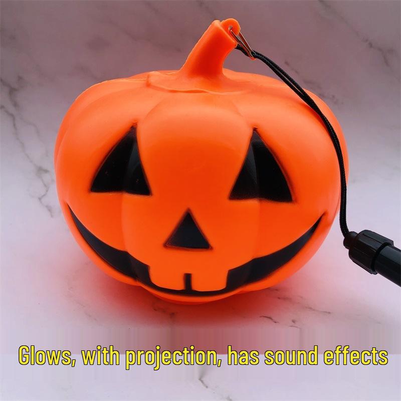 Spooky Halloween Ghost Tree Light: Pumpkin Lantern & Ghost Face Decoration