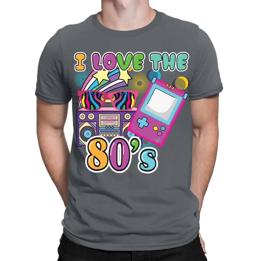 Love 80s Vibe Fancy Dress Party Costume Retro Vintage Unisexs Tshirts Top Ta169