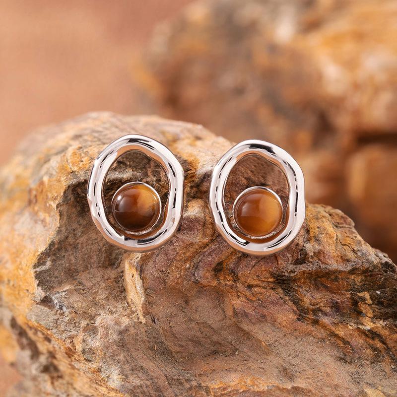 Natural Sea Pattern Stone Hetian Jade Pearl Colored Treasure Necklace Women'S S925 Sterling Silver Pendant Simple Fashion Design Jewelry