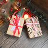 Christmas Wrapping Paper Roll Recyclable Brown Gift Wrapping Paper With Elk Xmas Party Gifts Birthday Graduation ECO friendly Present Decorations