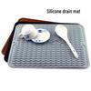 Wave Pattern Silicone Drain & Tableware Mat - Easy To Clean, Multi-Purpose Use