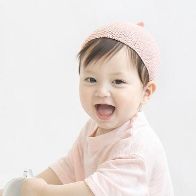Touca de Bolota Infantil Babybly, GRÁTIS (0~24M), Rosa, Roupas de bebê populares na Coreia