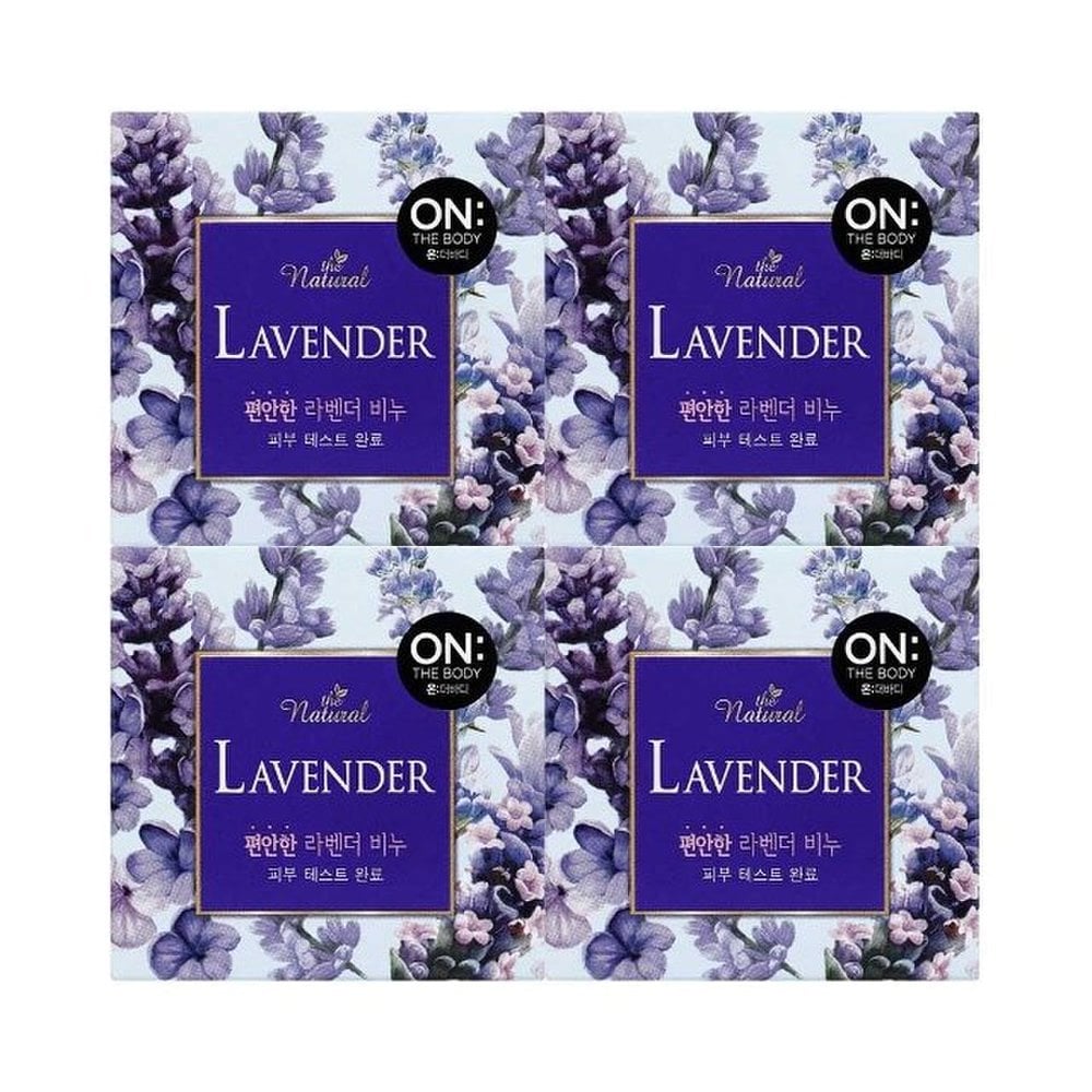 

On the body The Natural Comforting Lavender Soap 4-pack