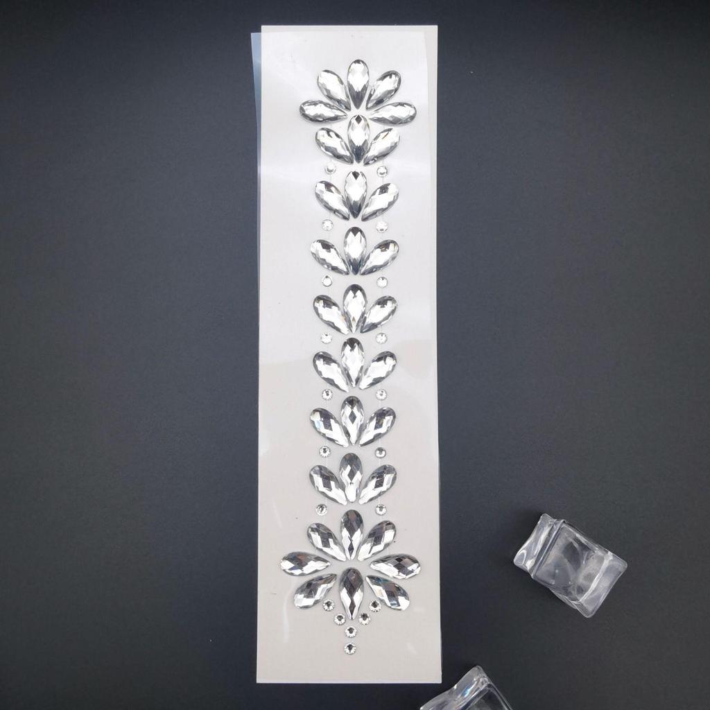 Rhinestone Masquerade Face Stickers for EDM & Carnival