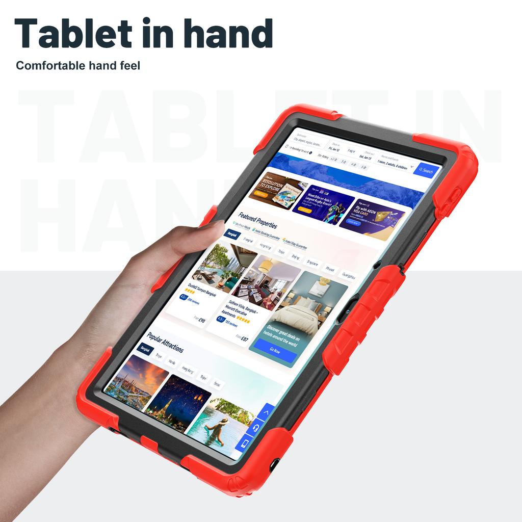 For Huawei MatePad SE 11 Case Kickstand PC + Silicone Shockproof Tablet Cover with Shoulder Strap