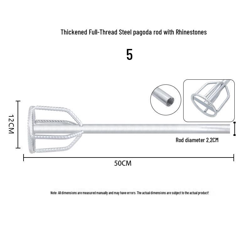 Thickened Double Mountain Plaster Putty Paint Mixer Rod