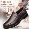 Men's Genuine Leather Waterproof Chef Shoes - Wear-Resistant, Oil-Proof, Non-Slip Casual Cowhide Shoes