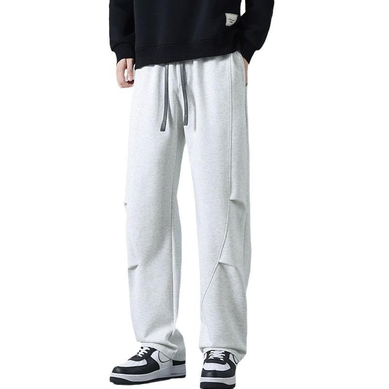 Men's New Sports Casual Pants Spring and Autumn Fashion Versatile Men's Straight Wide-leg Pants Ruffian Handsome Drape Loose Sweatpants
