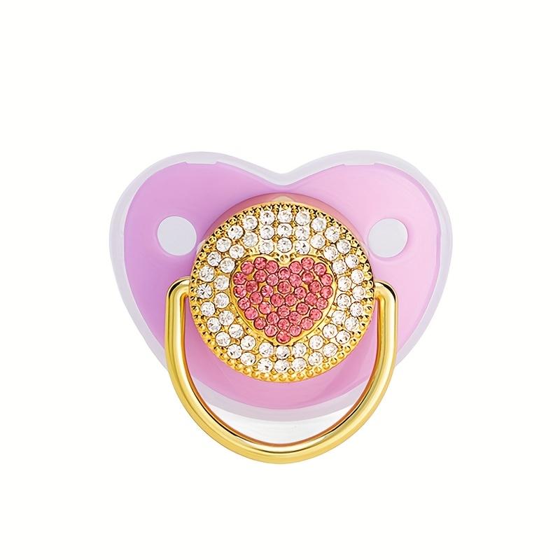 1 Sparkling Diamond-Shaped Silicone Pet Chew Toy with Dust Cover, Heart Pattern, Anxiety Relief for Dogs, Safe & Reliable, Suitable for All Breeds