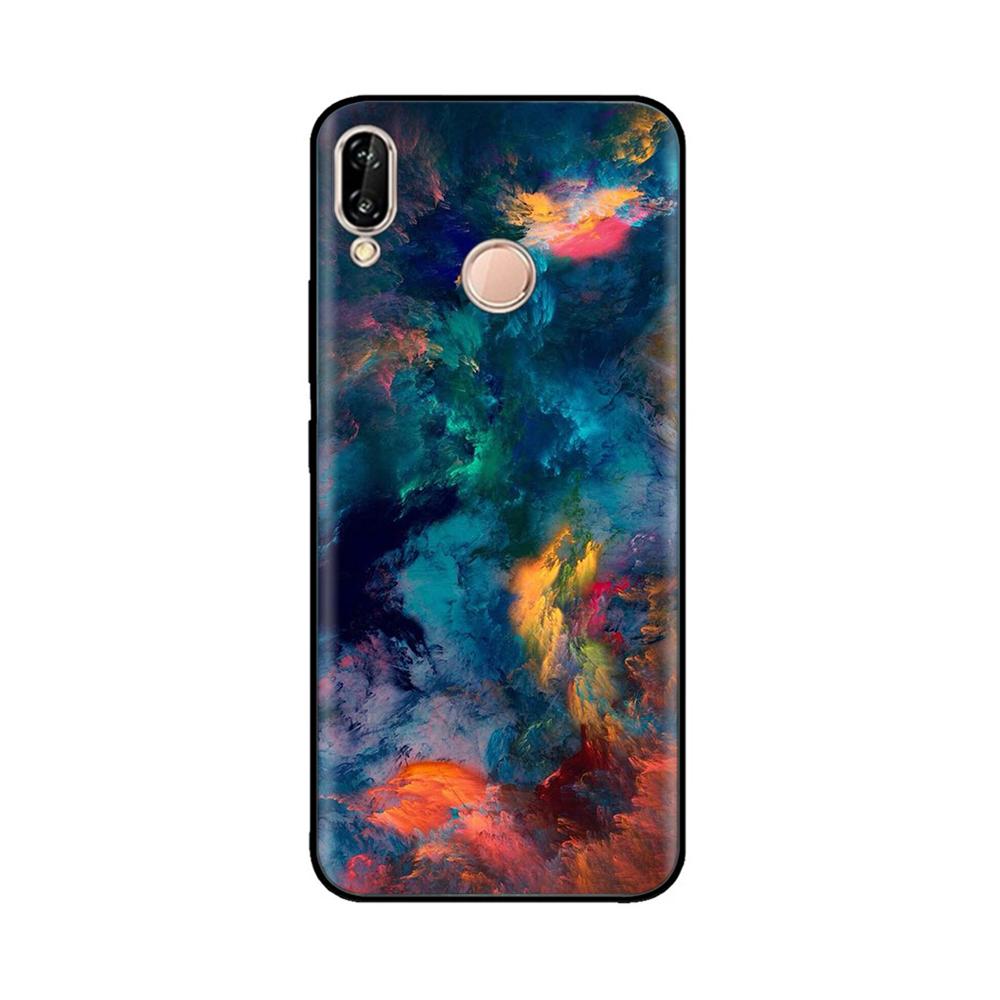 for Huawei P20 Lite Case Silicon Soft TPU Printed Phone Cover Case For Huawei P20lite P 20 Lite Bumper Case Shockproof 5.84 inch