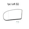 Verre de rétroviseur chauffant pour Mercedes-Benz Classe E Classe C W211 W203, côté gauche ou droit, rétroviseur large, accessoire de voiture