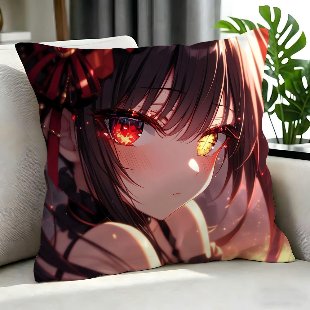 Anime Date A Live Cushion Cover Cushion Cover Set 4Pcs 50X50 45X45 40X40 Pillowcase Decorative Sofa Home Decor