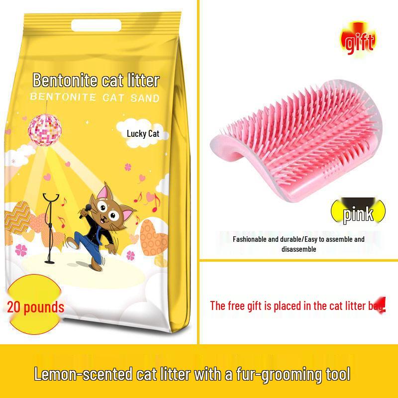 Lemon Deodorizing Bentonite Cat Litter - 1 Kg