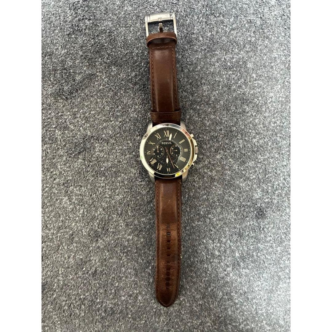 Used FOSSIL analog watch black/brown