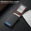 SUTENI H19 For Samsung Galaxy S24 Ultra Magnetic Case Card Holder Kickstand Litchi Texture Leather Back Cover