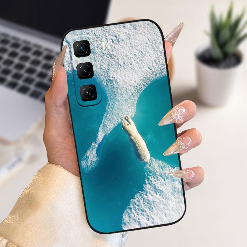 For Infinix Hot60 Pro X6885 4G Phone Case Stylish Animals Pattern Soft Silicon TPU Back Cover For Infinix Hot 60 Pro 60Pro Funda