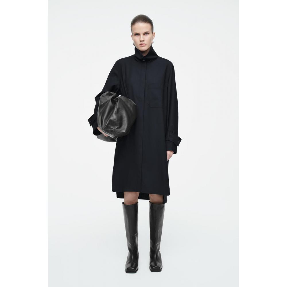 

Cos Japan Wool Shirt Dress navy/32