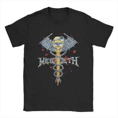 Men's T-Shirts Megadeths Dr Vic Vintage Pure Cotton Tees Short Sleeve T Shirt Crew Neck Clothing 4XL 5XL