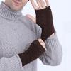21cmx7.5cm Short Figure 8 Twist Half Fingerless Gloves For Women and Men